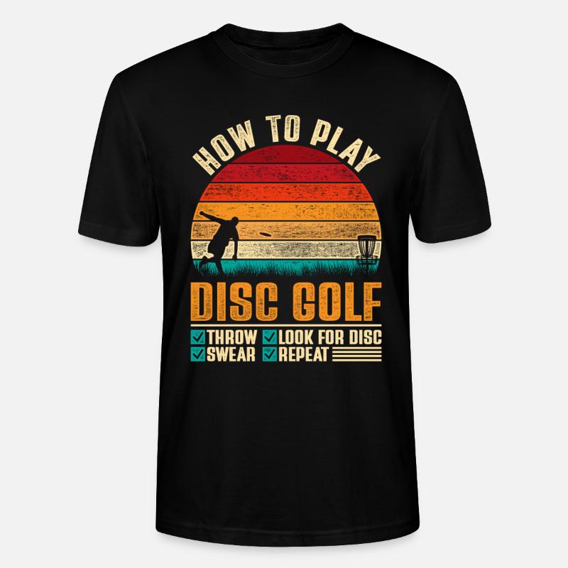 Disc Golf Discgolf - T-shirt bio CRAFTER Stanley Stella Unisexe - noir