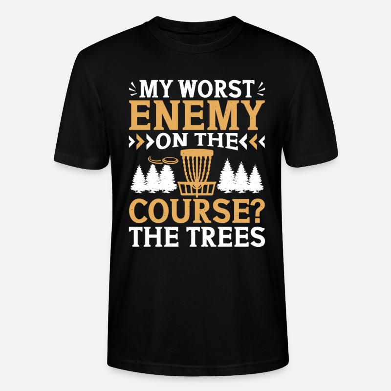 Let me play Discgolf - Stanley/Stella Unisex Bio-T-Shirt CRAFTER - Schwarz