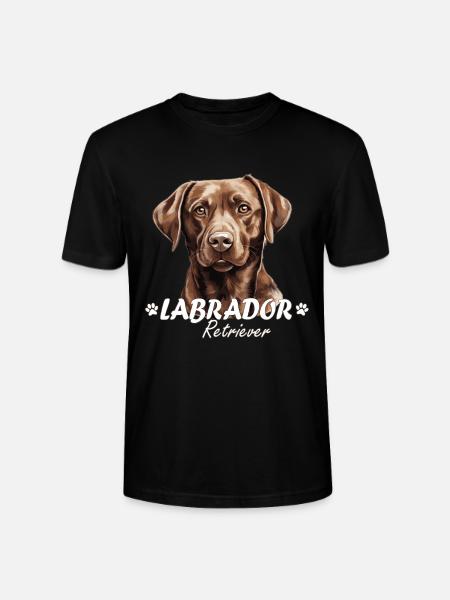 Sjokolade Labba Labrador Retriever Brun Labba Hund - Stanley/Stella CRAFTER unisex økologisk T-skjorte - svart