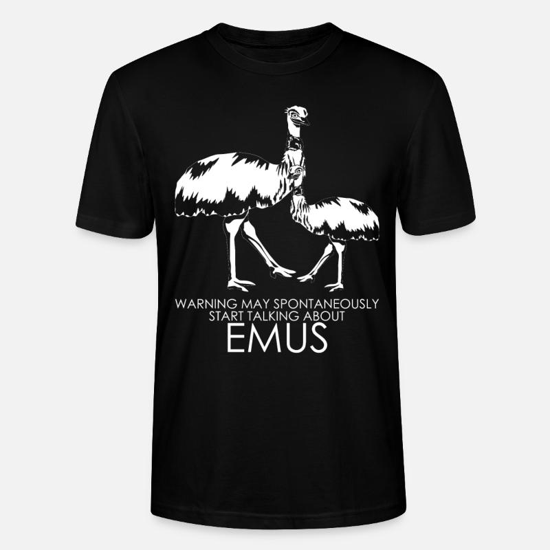 Emus Australie Vacances Emu - T-shirt bio CRAFTER Stanley Stella Unisexe - noir