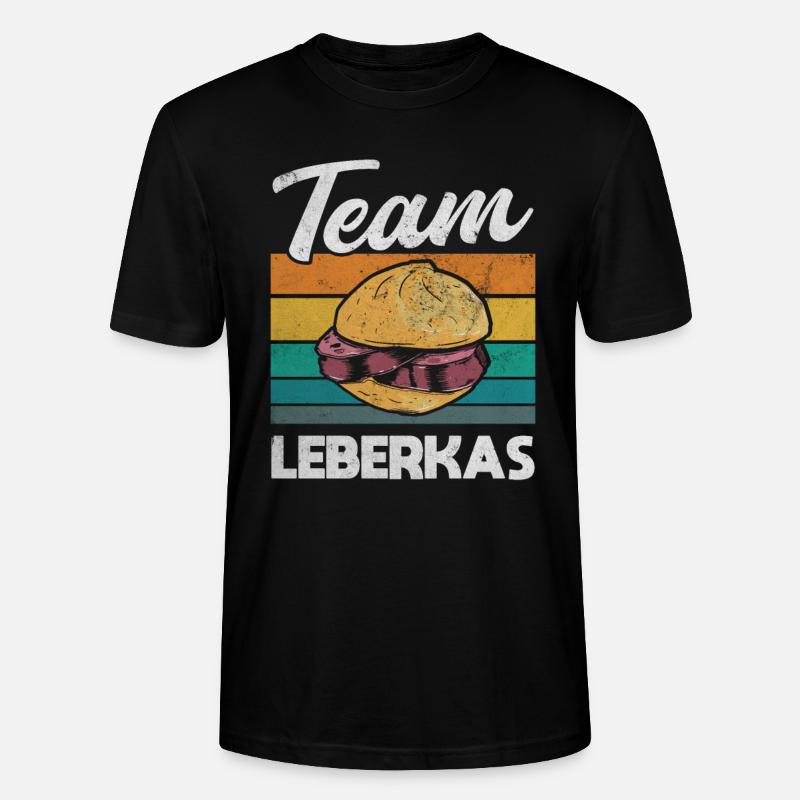 Team Leberkäse Leberkässemmel Fleischsalat - Stanley/Stella Unisex Bio-T-Shirt CRAFTER - Schwarz