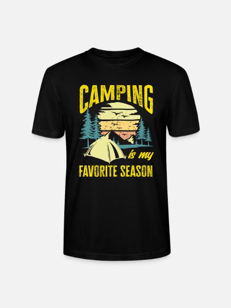 Camping Camper Campingplatz Zelten Zelt - Stanley/Stella Unisex Bio-T-Shirt CRAFTER - Schwarz
