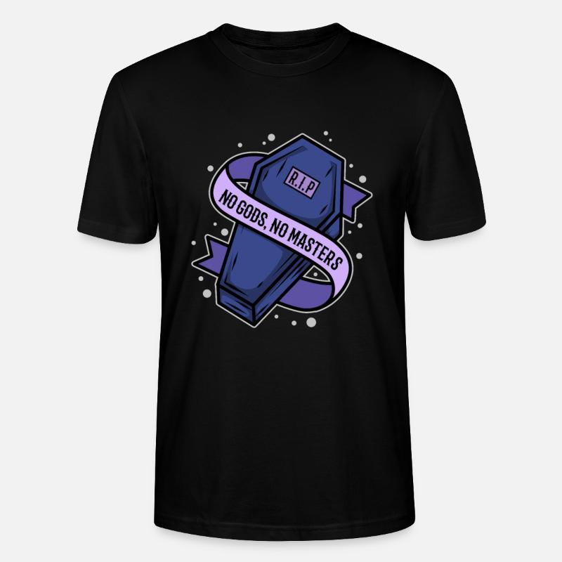 Pas de dieux pas de maîtres - T-shirt bio CRAFTER Stanley Stella Unisexe - noir