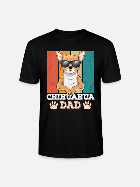 Chihuahua Dad - Stanley/Stella Unisex Bio-T-Shirt CRAFTER - Schwarz
