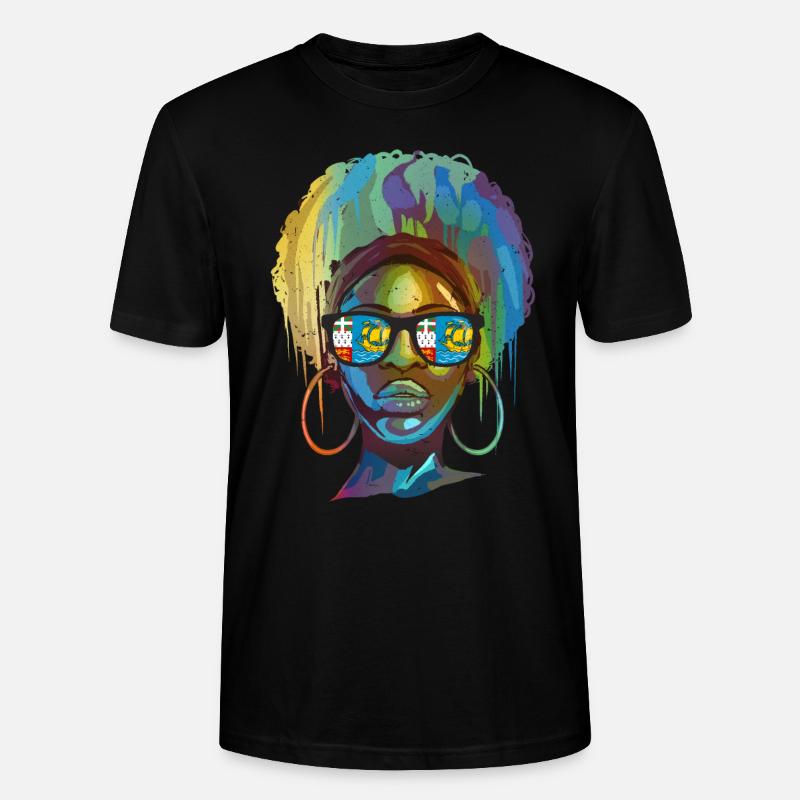 St. Pierre und Miquelon - Stanley/Stella Unisex Bio-T-Shirt CRAFTER - Schwarz