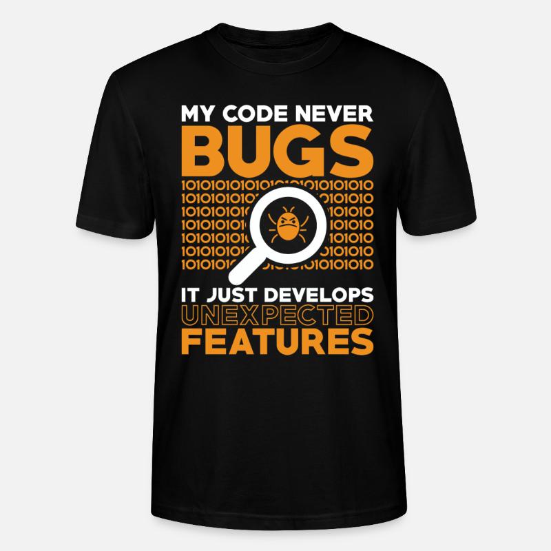 Programmierer Entwickler Coder Code - Stanley/Stella Unisex Bio-T-Shirt CRAFTER - Schwarz