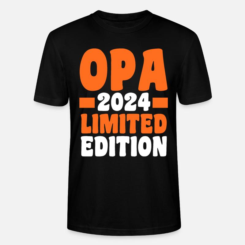 Werdender Opa 2026 - Stanley/Stella Unisex Bio-T-Shirt CRAFTER - Schwarz