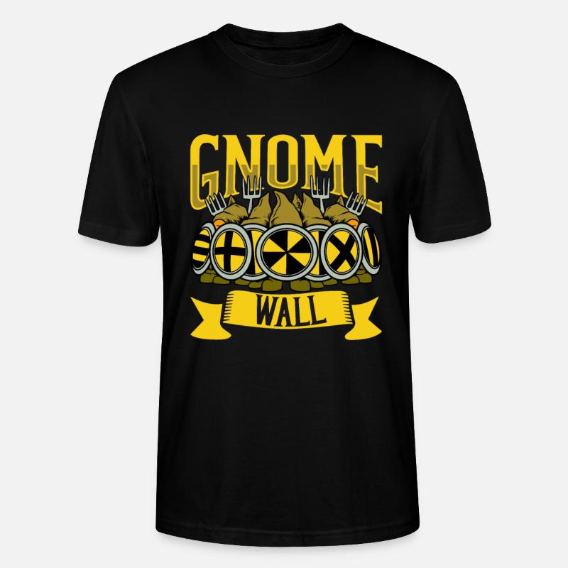 Gnom Schildwall - Gartenzwerg - Stanley/Stella Unisex Bio-T-Shirt CRAFTER - Schwarz