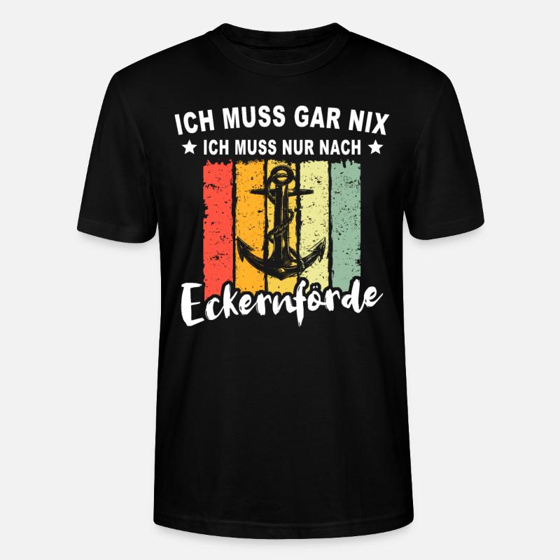 Eckernförde Eckernförder Spruch - Stanley/Stella Unisex Bio-T-Shirt CRAFTER - Schwarz
