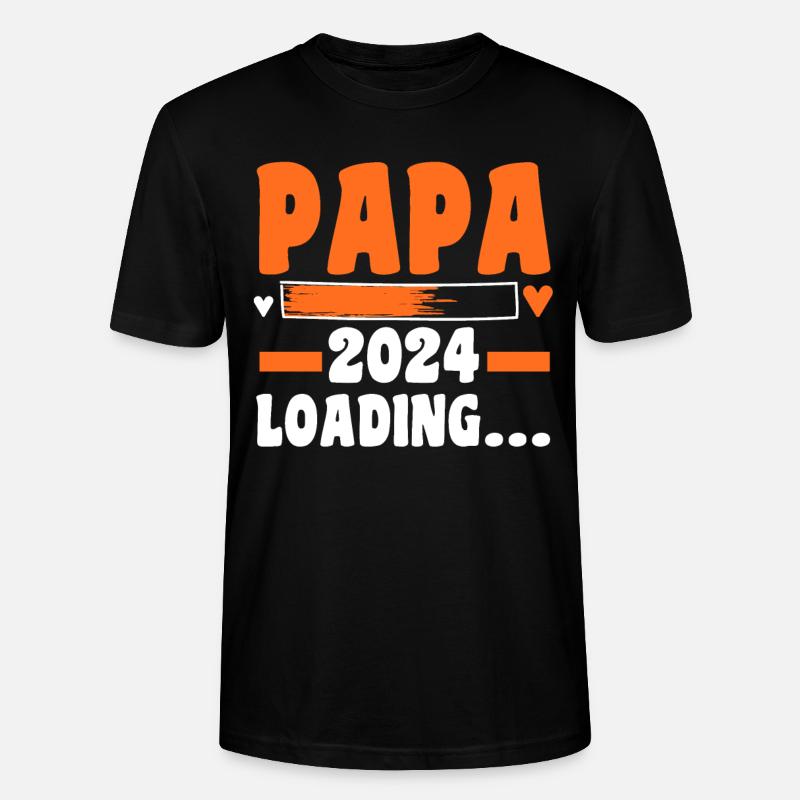 Werdender Papa 2027 - Stanley/Stella Unisex Bio-T-Shirt CRAFTER - Schwarz