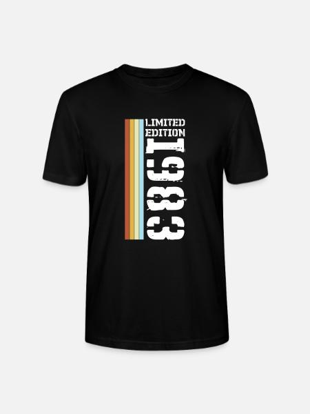Limited Edition Retro 1983 - Stanley/Stella Unisex Bio-T-Shirt CRAFTER - Schwarz