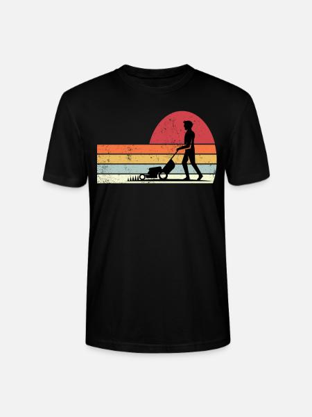 Lawn mower - Stanley/Stella CRAFTER Unisex Organic T-Shirt - black