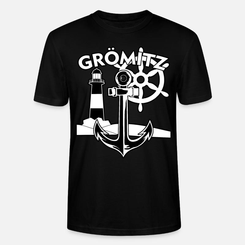 Grömitz Ostsee - Stanley/Stella Unisex Bio-T-Shirt CRAFTER - Schwarz