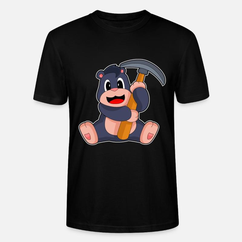 Pioche de Tale Miner - T-shirt bio CRAFTER Stanley Stella Unisexe - noir