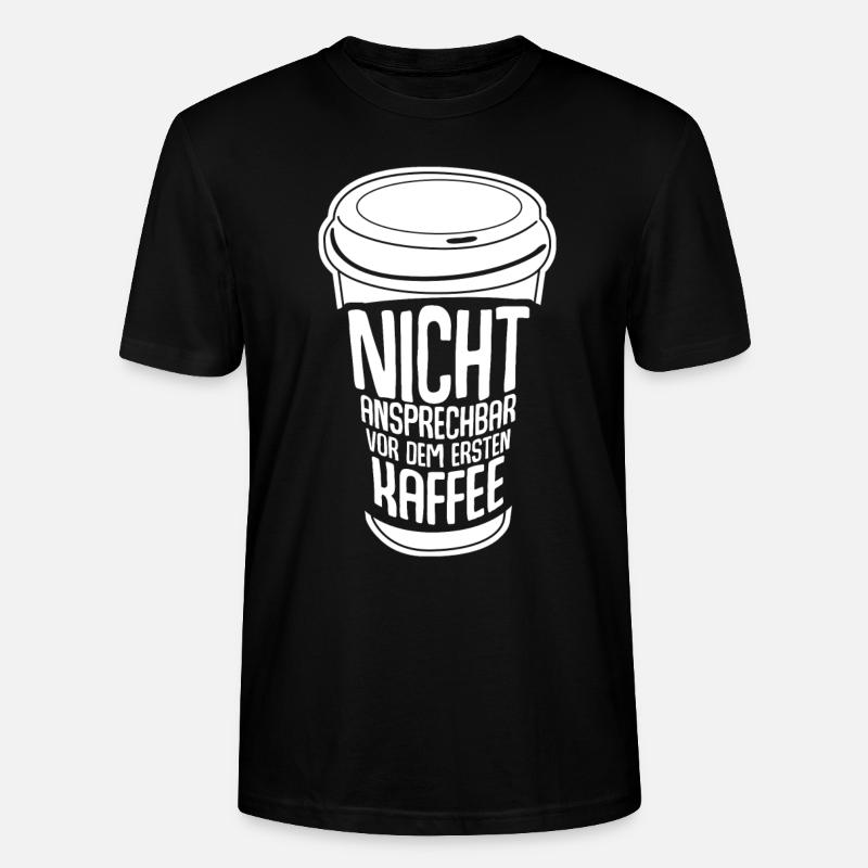 Kaffee Kaffeebecher Kaffeetrinker - Stanley/Stella Unisex Bio-T-Shirt CRAFTER - Schwarz