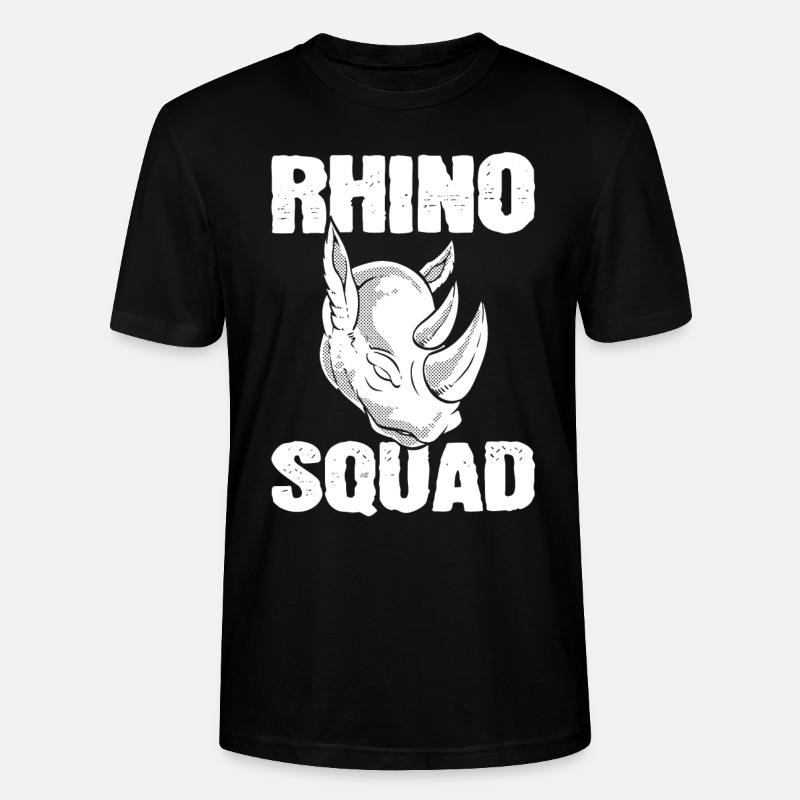 Rhino Squad Zoologe - Stanley/Stella Unisex Bio-T-Shirt CRAFTER - Schwarz