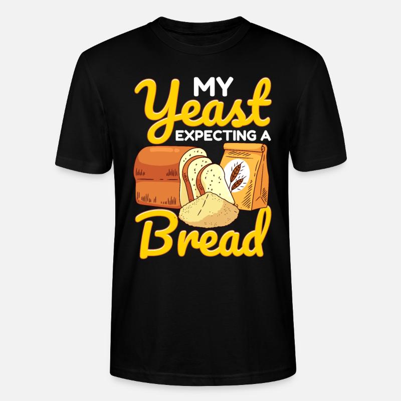 Funny bread baking baker - Stanley/Stella CRAFTER Unisex Organic T-Shirt - black