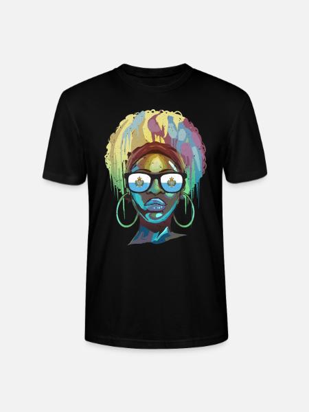 Saint-Marin - T-shirt bio CRAFTER Stanley Stella Unisexe - noir