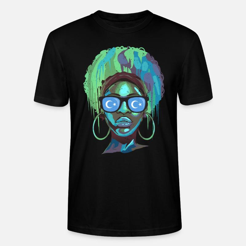 Uiguren - Stanley/Stella Unisex Bio-T-Shirt CRAFTER - Schwarz