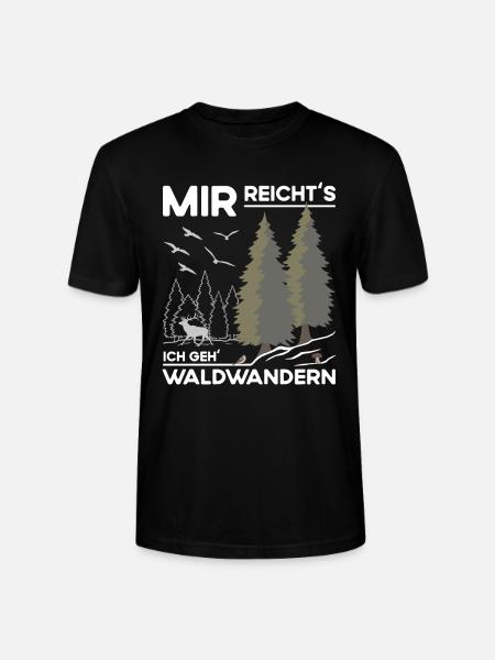 Waldwandern - Stanley/Stella Unisex Bio-T-Shirt CRAFTER - Schwarz