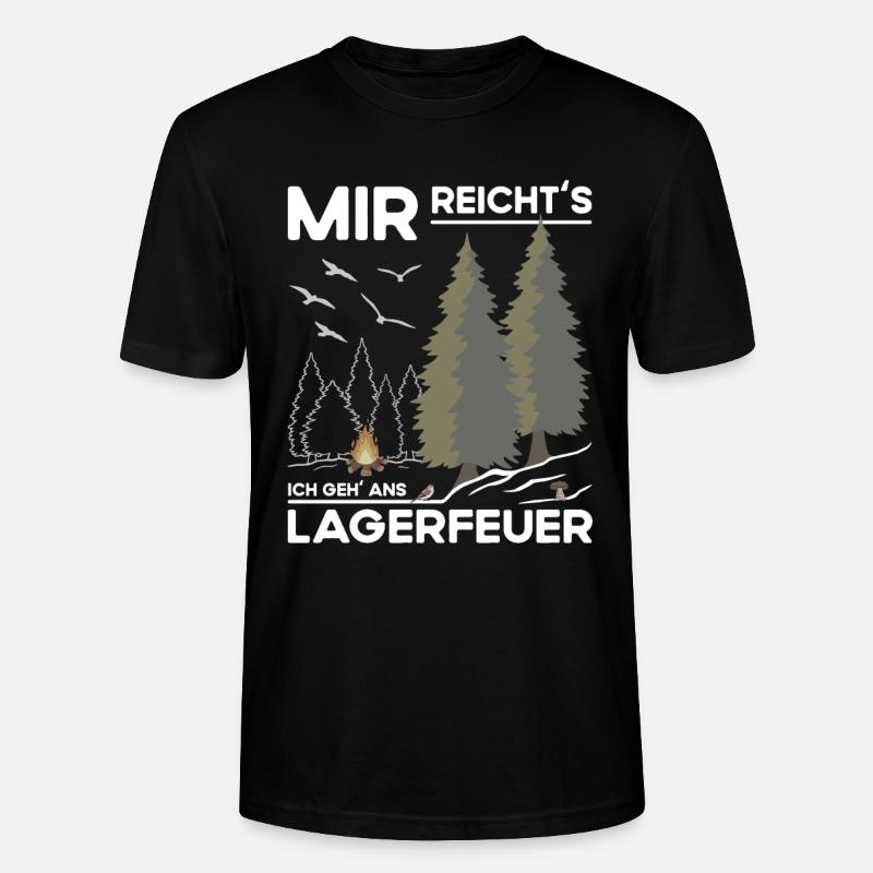 Lagerfeuer Machen - Stanley/Stella Unisex Bio-T-Shirt CRAFTER - Schwarz