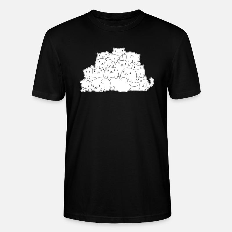 Katze - Stanley/Stella Unisex Bio-T-Shirt CRAFTER - Schwarz