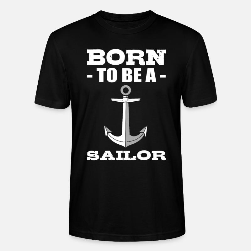 Segelboot Matrose - Stanley/Stella Unisex Bio-T-Shirt CRAFTER - Schwarz