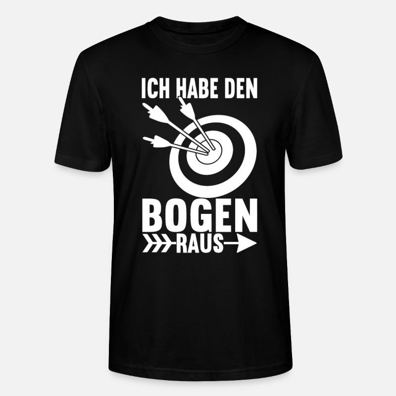 Bogenschießen Bogenschütze - Stanley/Stella Unisex Bio-T-Shirt CRAFTER - Schwarz