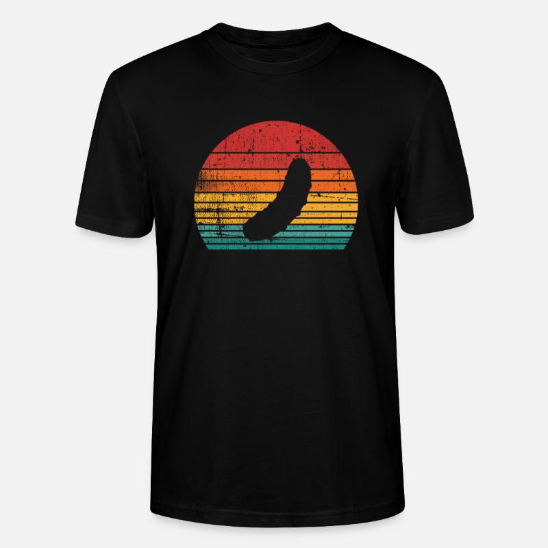 Gurke Gewürzgurke Kukumer Retro Geschenk - Stanley/Stella Unisex Bio-T-Shirt CRAFTER - Schwarz