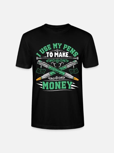 Pen Turning Kit - Stanley/Stella CRAFTER Unisex Organic T-Shirt - black