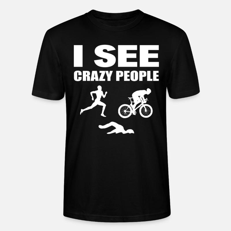 Triathlonsport Triathlet - Stanley/Stella Unisex Bio-T-Shirt CRAFTER - Schwarz