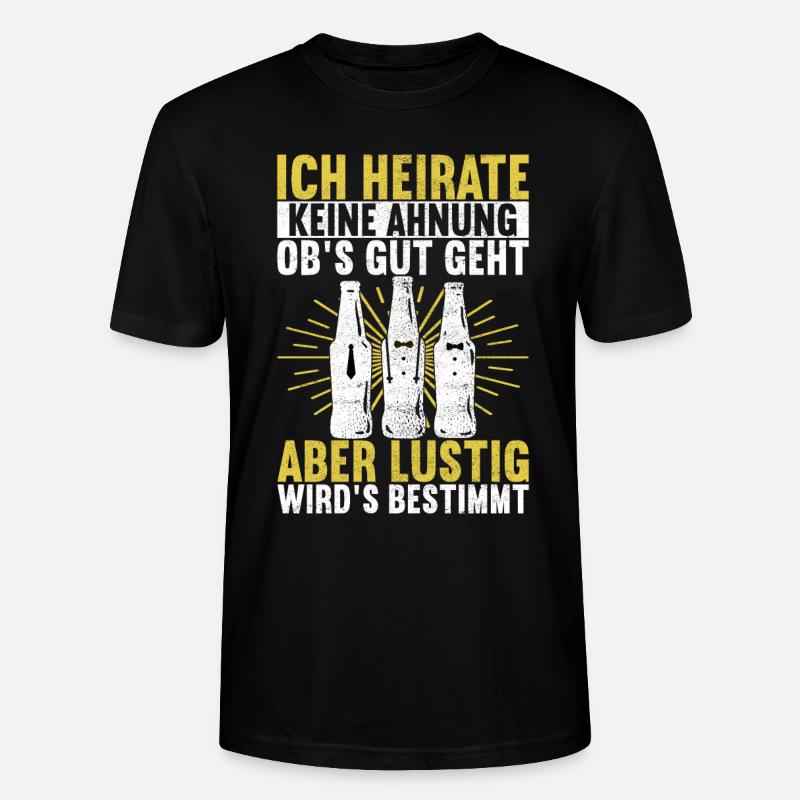 Junggesellenabschied Bräutigam - Stanley/Stella Unisex Bio-T-Shirt CRAFTER - Schwarz