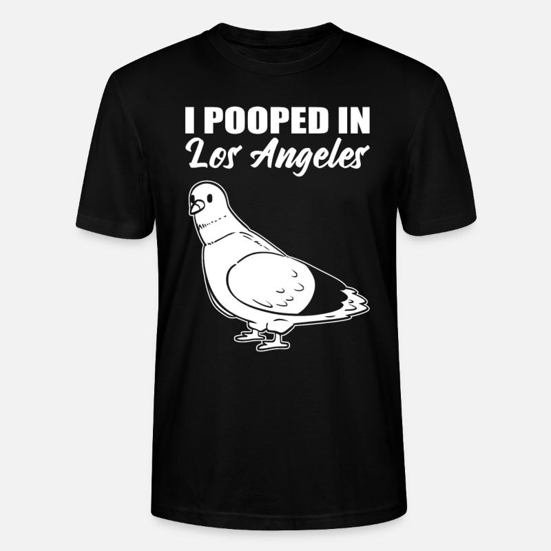 Lustige Taube Vogelbeobachter - Stanley/Stella Unisex Bio-T-Shirt CRAFTER - Schwarz