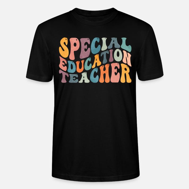 Groovy Sonderschullehrer SPED - Stanley/Stella Unisex Bio-T-Shirt CRAFTER - Schwarz