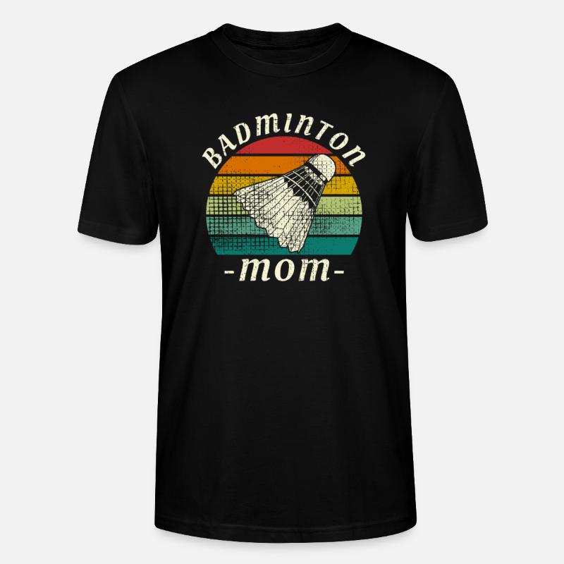 Badminton Mom - Stanley/Stella Unisex Bio-T-Shirt CRAFTER - Schwarz