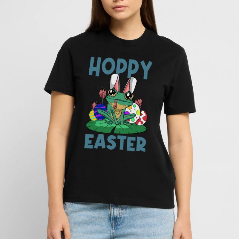 Hoppy Easter Sweet Easter Frog Easter Bunny Easter Egg Stanley/Stella CRAFTER Unisex Organic T-Shirt