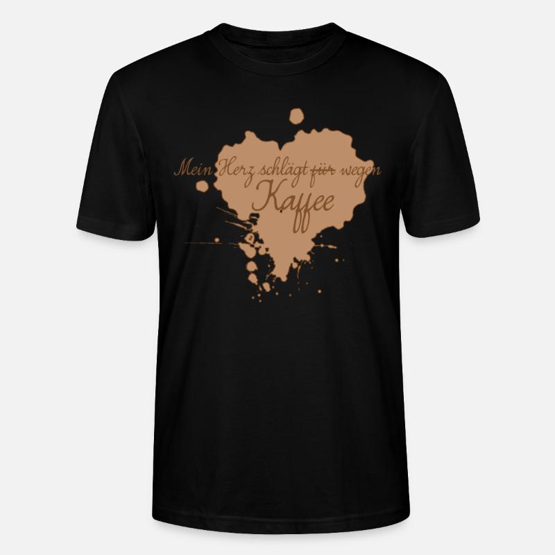 Kaffee Spruch Kaffeebecher Kaffeetrinker - Stanley/Stella Unisex Bio-T-Shirt CRAFTER - Schwarz