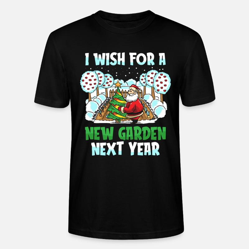 Hobbygärtner Garten Weihnachtsmann - Stanley/Stella Unisex Bio-T-Shirt CRAFTER - Schwarz