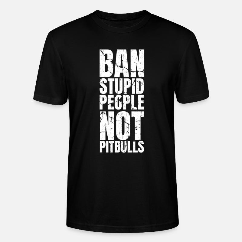 Pitbull Pitbull Interdiction - T-shirt bio CRAFTER Stanley Stella Unisexe - noir