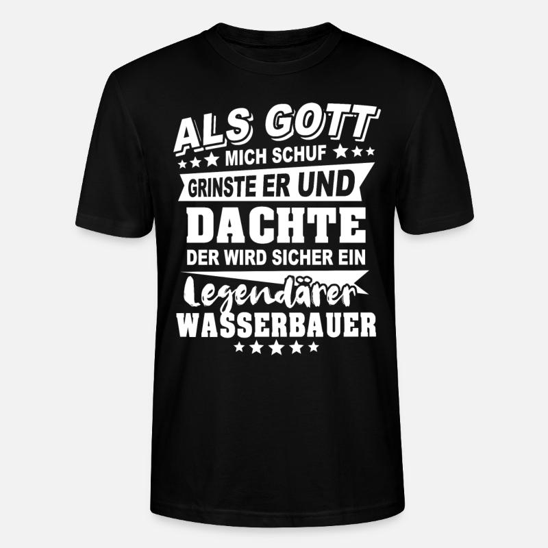 Wasserbauer - Stanley/Stella Unisex Bio-T-Shirt CRAFTER - Schwarz