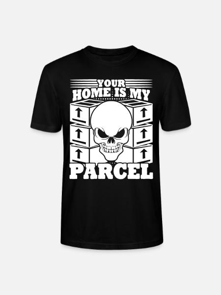 Parcel deliverer Skull parcel carrier - Stanley/Stella CRAFTER Unisex Organic T-Shirt - black