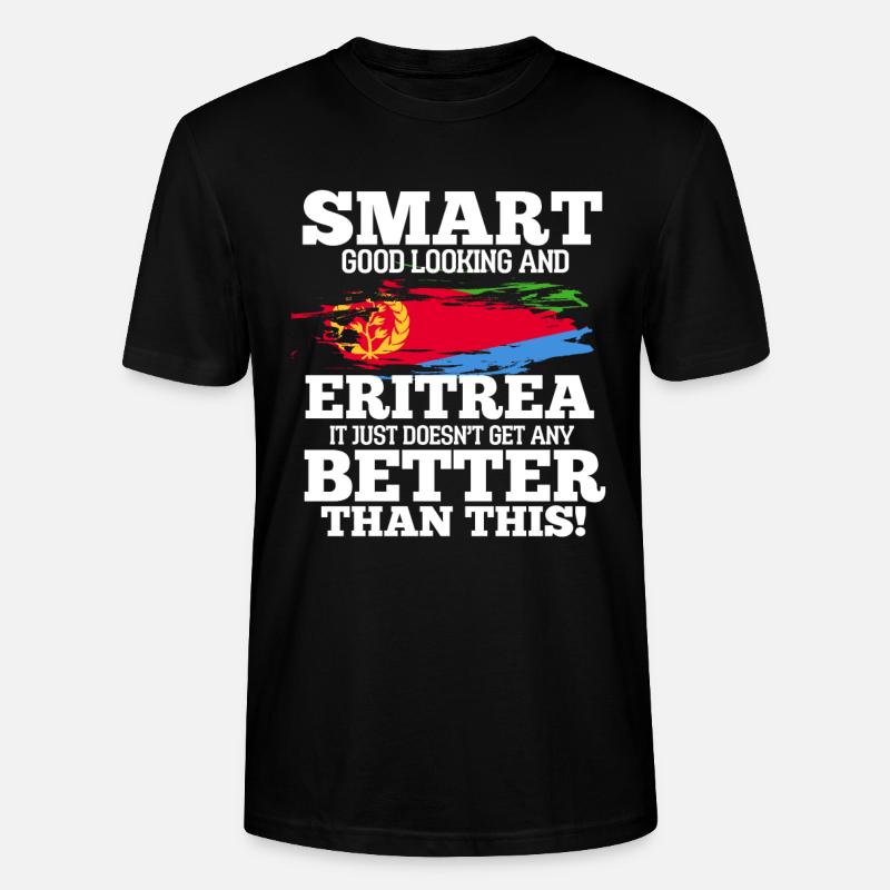 Eritrea - Stanley/Stella Unisex Bio-T-Shirt CRAFTER - Schwarz