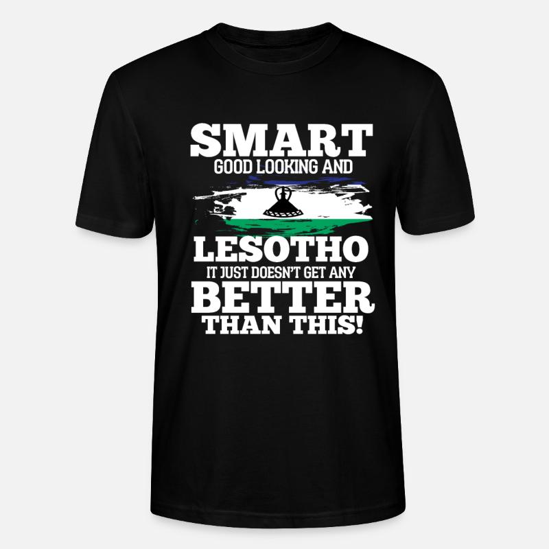Lesotho - Stanley/Stella Unisex Bio-T-Shirt CRAFTER - Schwarz