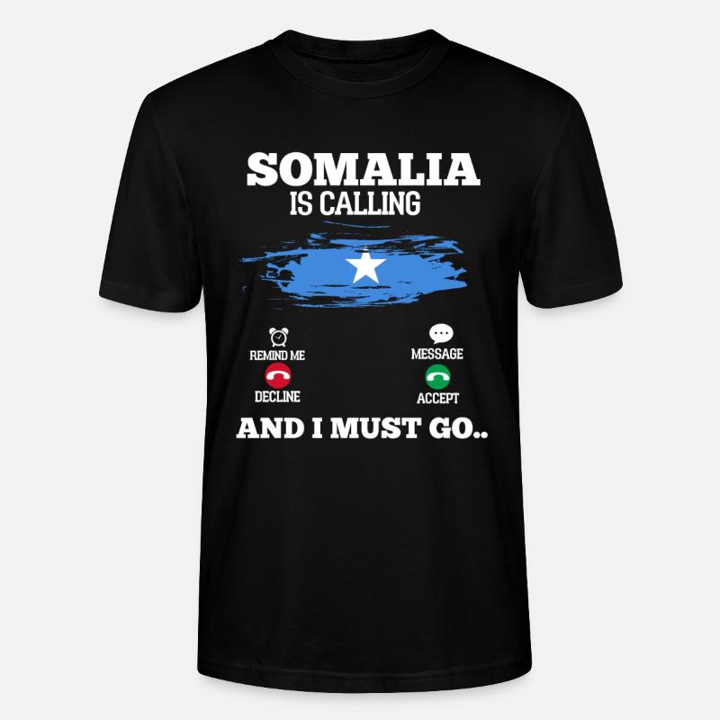 Somalia - Stanley/Stella Unisex Bio-T-Shirt CRAFTER - Schwarz