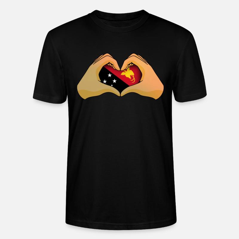 Papua-Neuguinea - Stanley/Stella Unisex Bio-T-Shirt CRAFTER - Schwarz