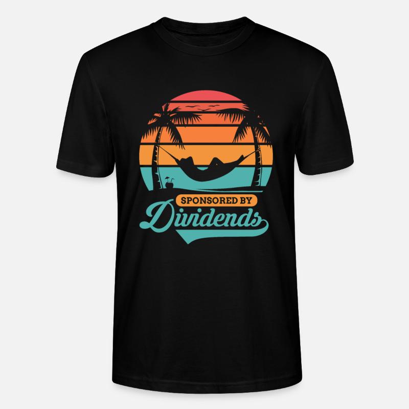 Sponsored By Dividends - Stanley/Stella Unisex Bio-T-Shirt CRAFTER - Schwarz
