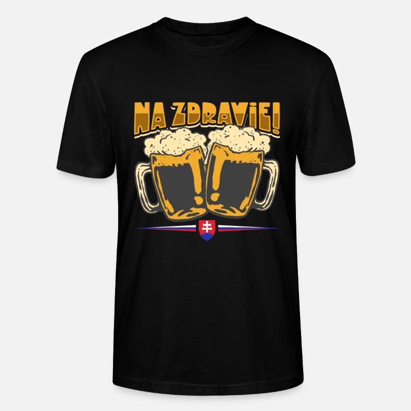 Na Zdravi - Slowakei Trinkspruch - Stanley/Stella Unisex Bio-T-Shirt CRAFTER - Schwarz