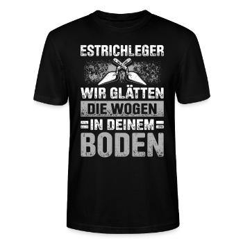 Estrich Legen Für Estrichleger Estrichbauer Handwe - Stanley/Stella Unisex Bio-T-Shirt CRAFTER - Schwarz - Vorne - Alina (178cm) & Michal (187cm)