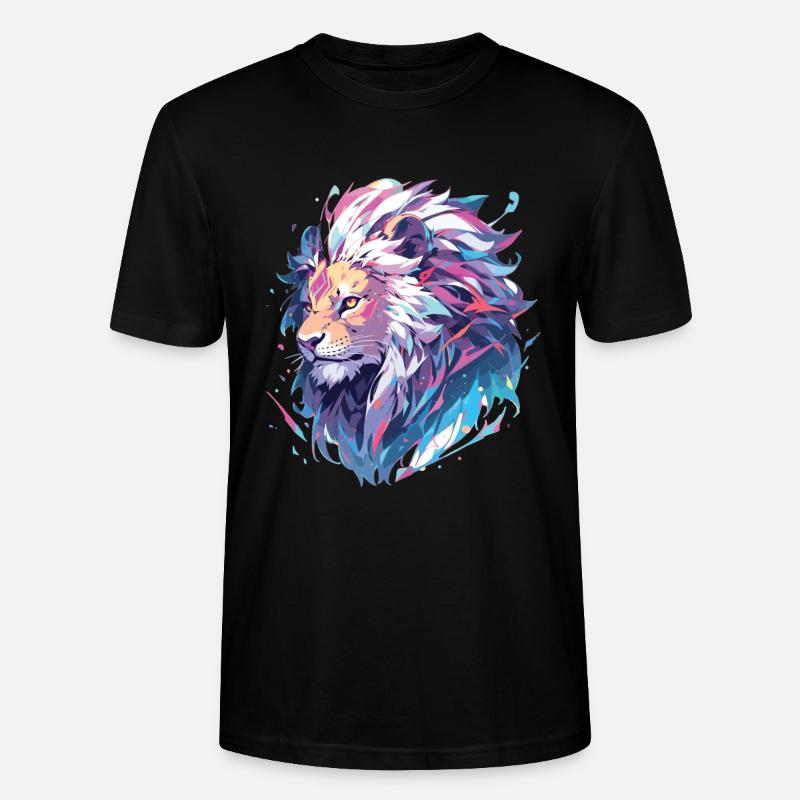 Löwe - Stanley/Stella Unisex Bio-T-Shirt CRAFTER - Schwarz