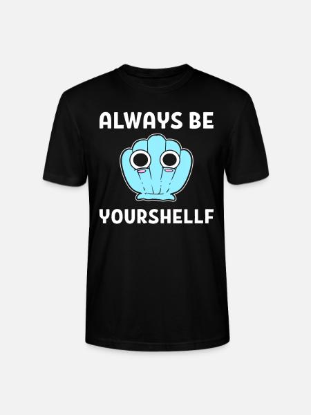 Sea Shell Pun Muschelsammler - Stanley/Stella Unisex Bio-T-Shirt CRAFTER - Schwarz
